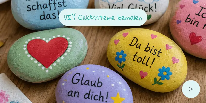 DIY Glückssteine bemalen