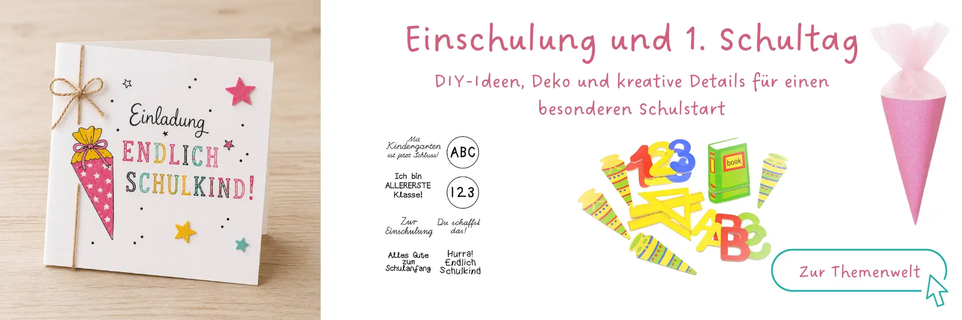 Zur Themenwelt Einschulung und erster Schultag