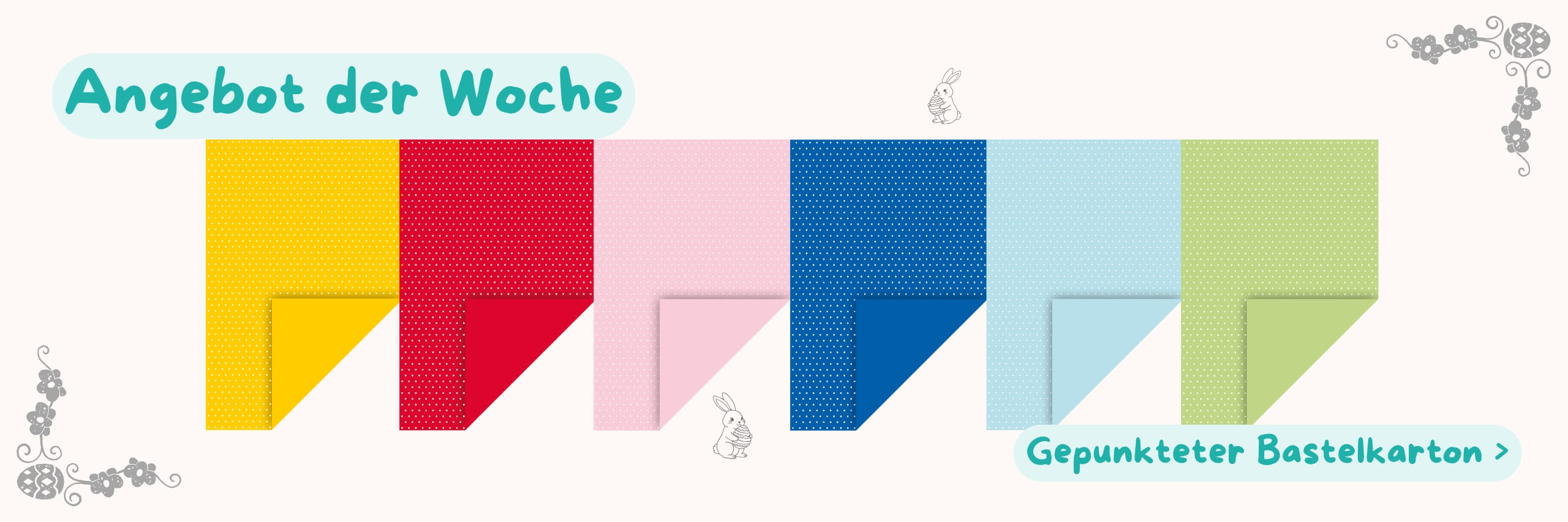 Angebot der Woche - Motivpapier gepunktet