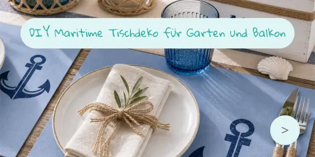 DIY Maritime Tischdeko für Garten und Balkon DIY Maritime Tischdeko für Garten und Balkon