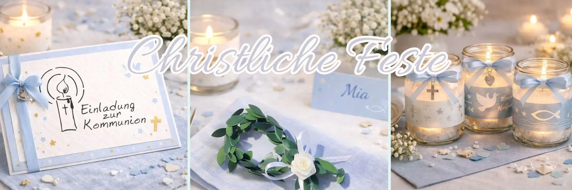 Christliche Feste vorbereiten - Alles für Taufe Kommunion Konfirmation