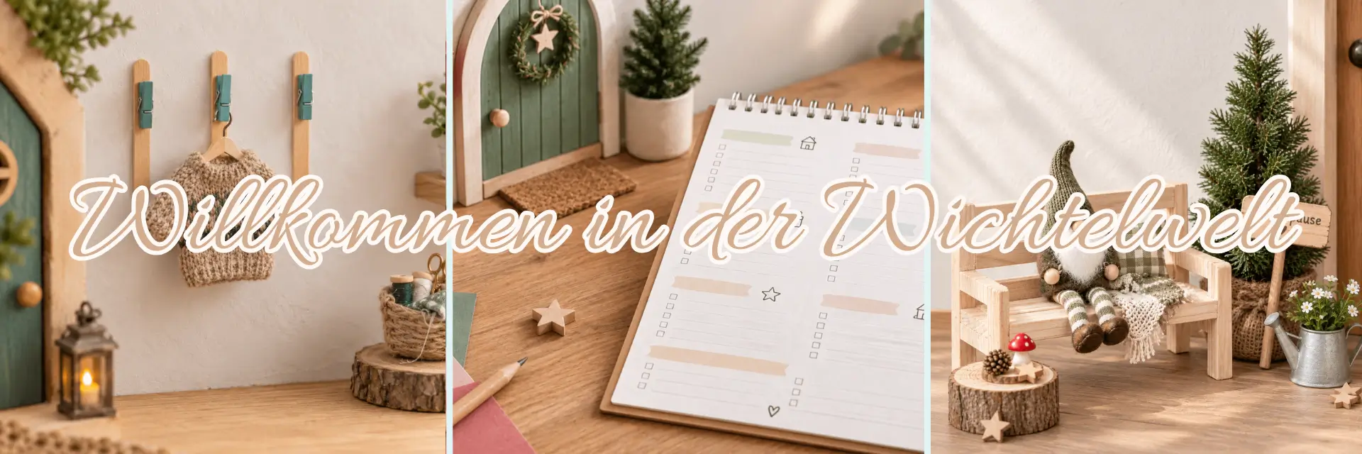 Wichtelwelt im Bastelshop AmOlenDiek – Miniaturzubehör, Wichteltüren und kreative Dekoideen für die Wichtelzeit entdecken.