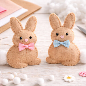 DIY Basteln mit Filz zu Ostern