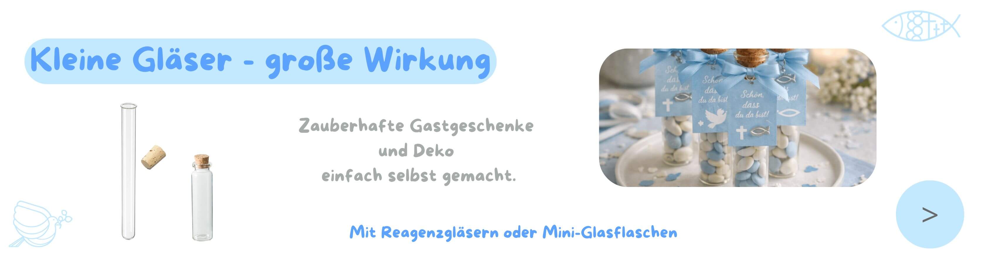 Zauberhafte Gastgeschenke für Taufe Kommunion Konfirmation