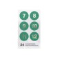 Preview: grüne Sticker Adventskalender 7 bis 12
