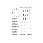 Preview: Clearstamps Kalender Uhrzeichen 26-teilig von efco