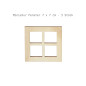 Preview: Miniatur Holzfenster 7x7 cm 3 Stück