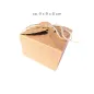 Preview: Quadratische Geschenkbox aus Kraftpapier ca. 9 x 9 x 6 cm