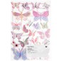Preview: Glanzbilder Schmetterlinge 1 Blatt mit 20 Motiven