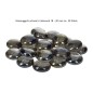 Preview: Glasnuggets schwarz irisierend ~ 20 Stück ca. 18 - 20 mm