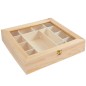 Preview: Sortierbox aus Holz mit Sichtfenster