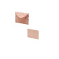 Preview: Mini Briefumschläge mit Karten 8-teilig rosa mit goldfarbenen Punkten gross