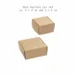 Preview: Mini Kartons 2er Set ca. 4 × 4 cm und 5 × 5 cm