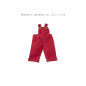 Preview: Miniatur Latzhose Cord rot ca. 8,5 x 4 cm