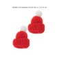 Preview: Miniatur Strickmütze 2er Set ca. 35 x 40 mm