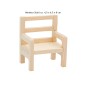 Preview: Miniatur Stuhl 4,5 x 6,5 x 8 cm