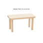 Preview: Minitisch 12 x 6 x 6,5 cm Kiefernholz