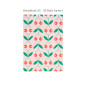 Preview: Notizblock A5 kariert mit Kirschenmotiv (Cover) 50 Blatt