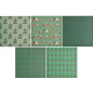 Preview: Origami Papier Weihnachtsmarkt Motive 5 Designs