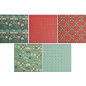 Preview: Origami Papier Weihnachtsmarkt Muster 5 Designs