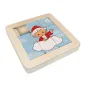 Preview: Schiebepuzzle Sandmann aus Holz 12 x 12 cm