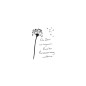 Preview: Stempel Trauer Pusteblume mit Spruch einteilig