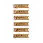 Preview: Sticker Einladung Kraftpapier