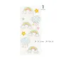 Preview: Sticker Regenbogen und Wolken 3D 10 Sticker