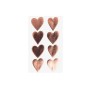 Preview: Sticker Herzen rosegold 4 Blatt von Rico Design