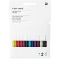 Preview: Wachsmalstifte Set mit 12 bunten Farben earthy in Papierbox
