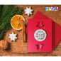 Mobile Preview: Weihnachtskarte Beispiel mit Stempel Stille Nacht