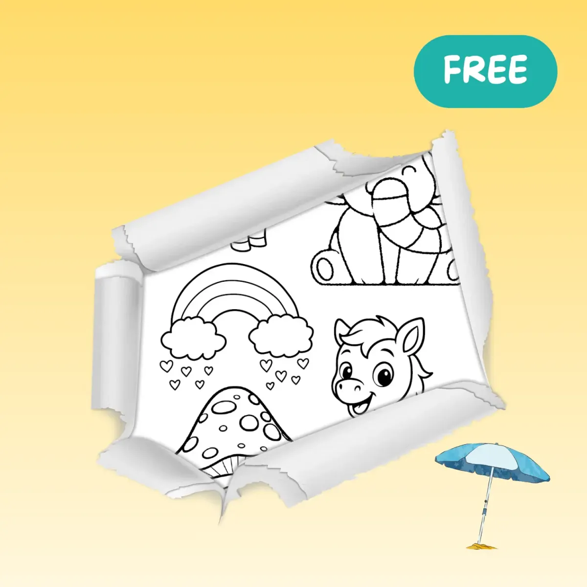 Ausmalbilder für Unterwegs - Gratis Download