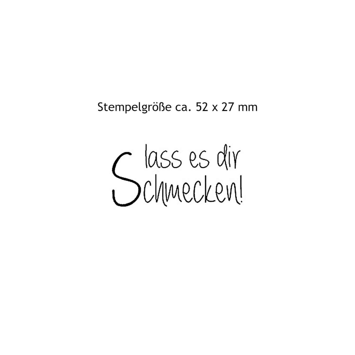 Stempel Lass es dir Schmecken
