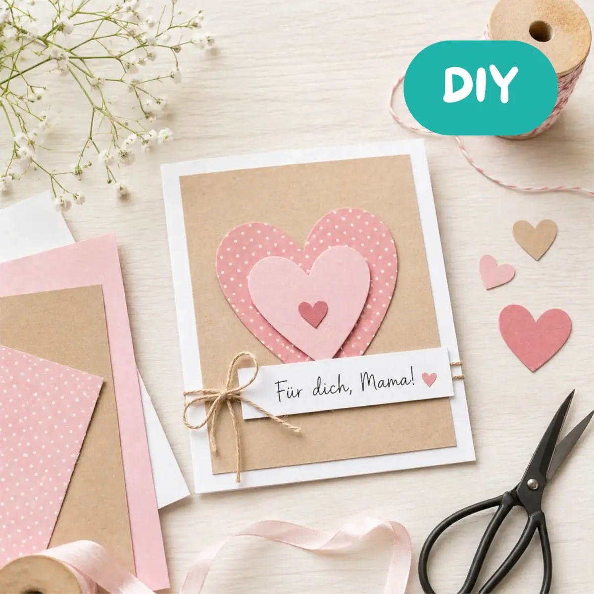 DIY-Idee Muttertagskarte gestalten