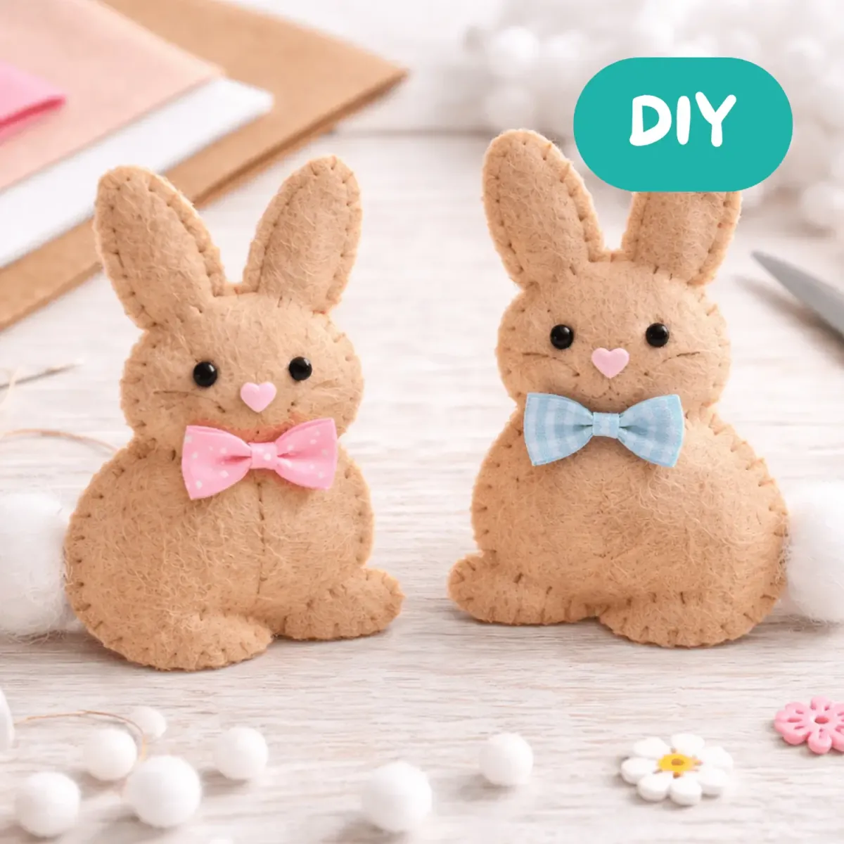DIY Osterbasteln mit Filz und Filzplatten
