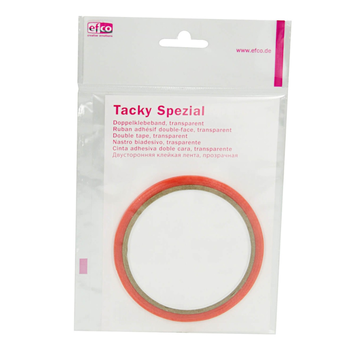 Doppelseitiges Klebeband 3mm transparent von efco