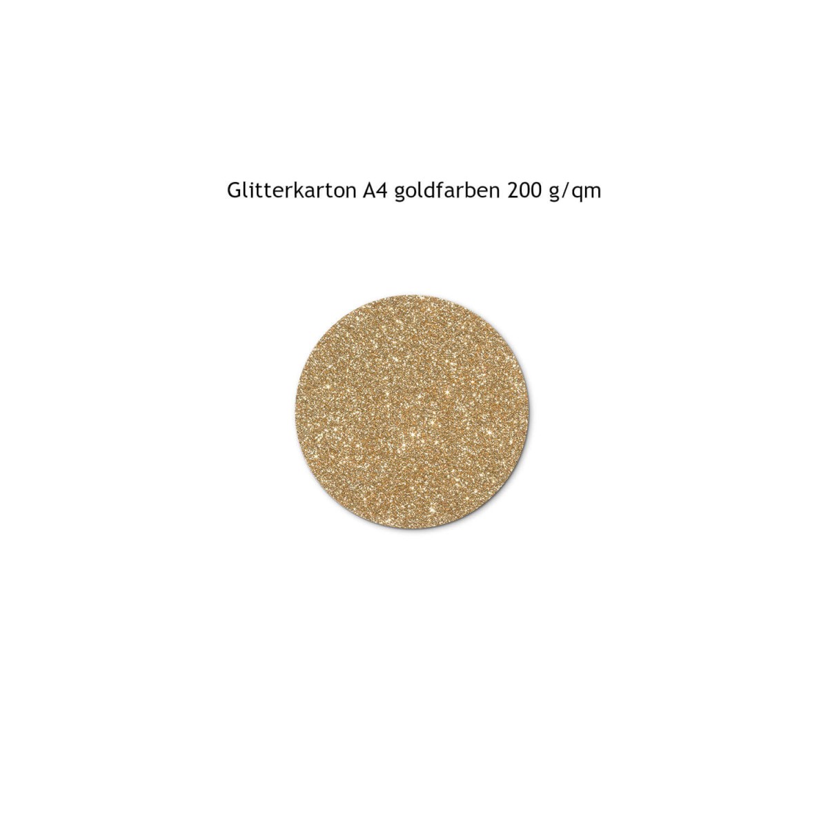 Glitterkarton goldfarben A4 200 g/qm