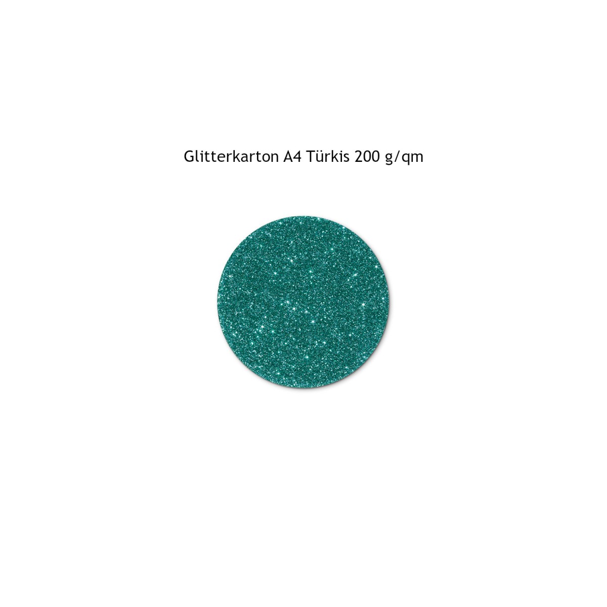Glitterkarton türkis A4 Grammatur 200 g/qm