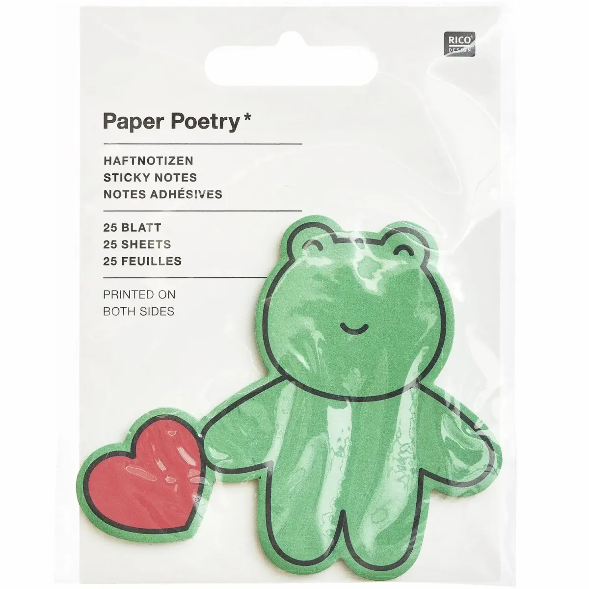 Haftnotizen Frosch 86x72mm 25 Blatt