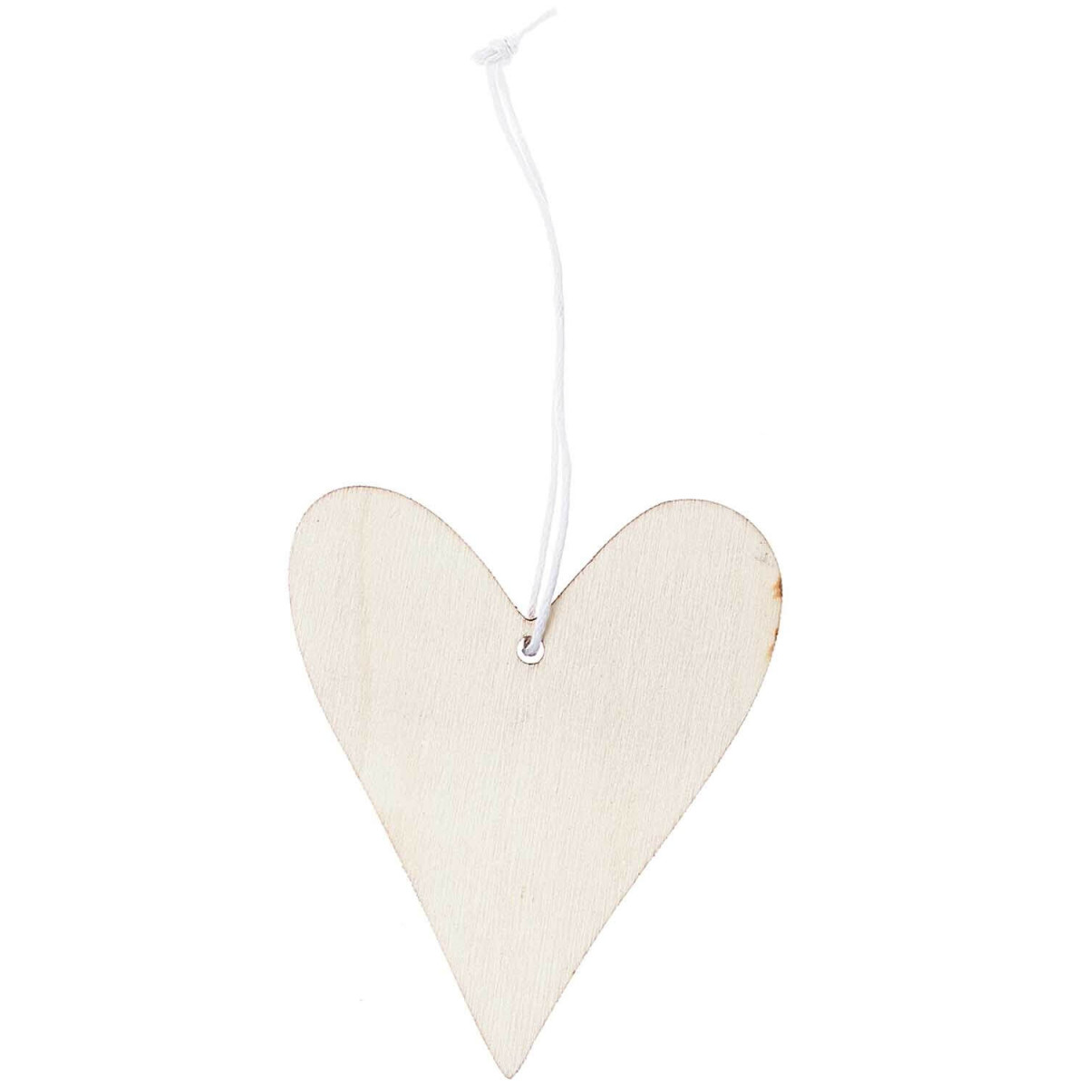 Holzhänger Herz natur