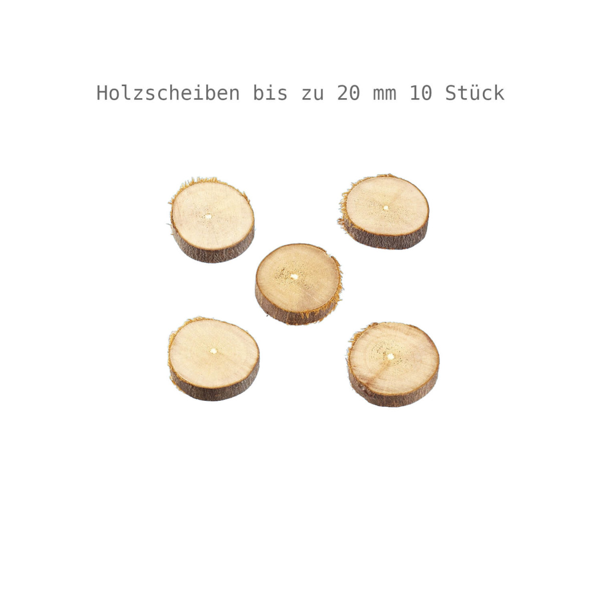 Holzscheiben ca. 20 mm 10 Stück