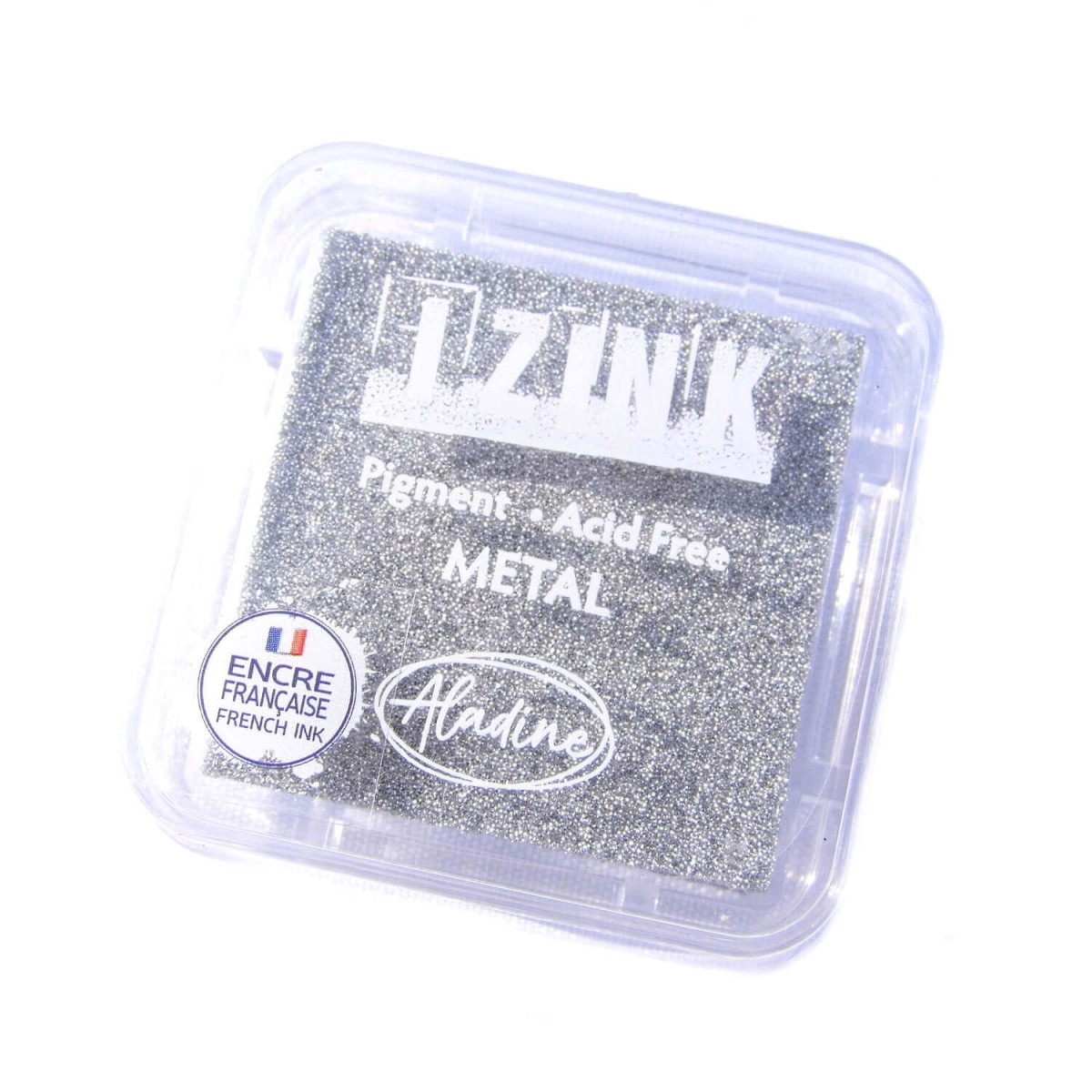 IZINK Stempelkissen metallic silber von Aladine