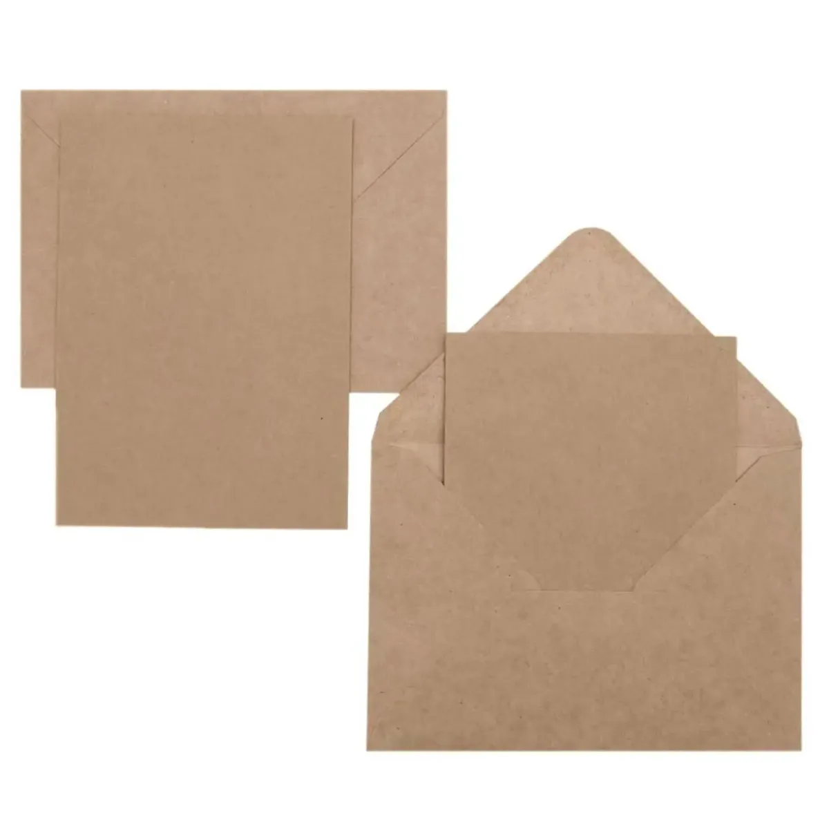 Kartenset Kraftpapier Karte und Umschlag