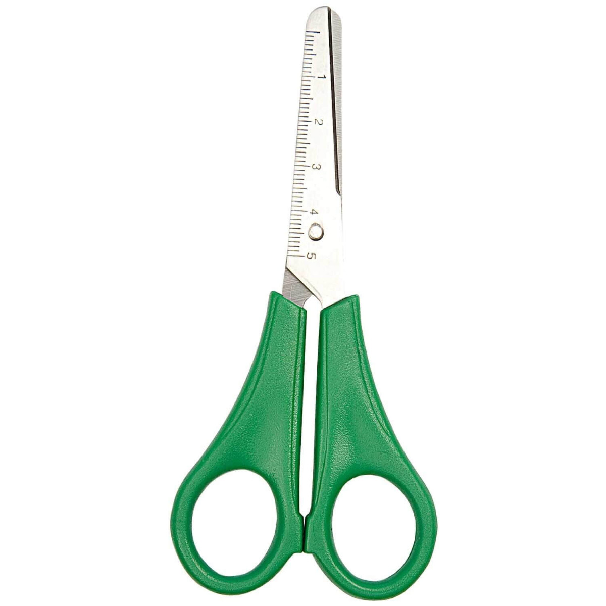 Kinderschere Linkshand rund 13,5 cm grün