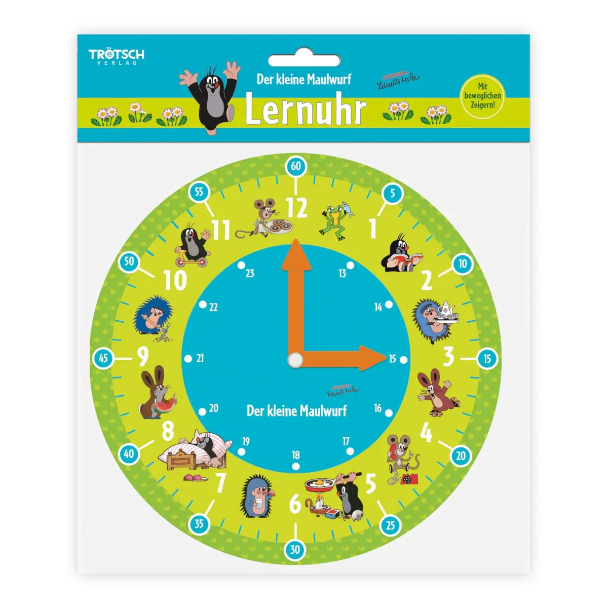 Lernuhr Der kleine Maulwurf