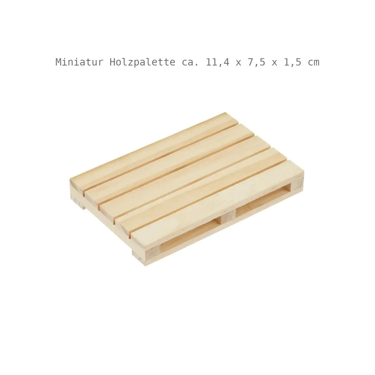 Miniatur Palette Holz natur 11,4 x 7,5 cm