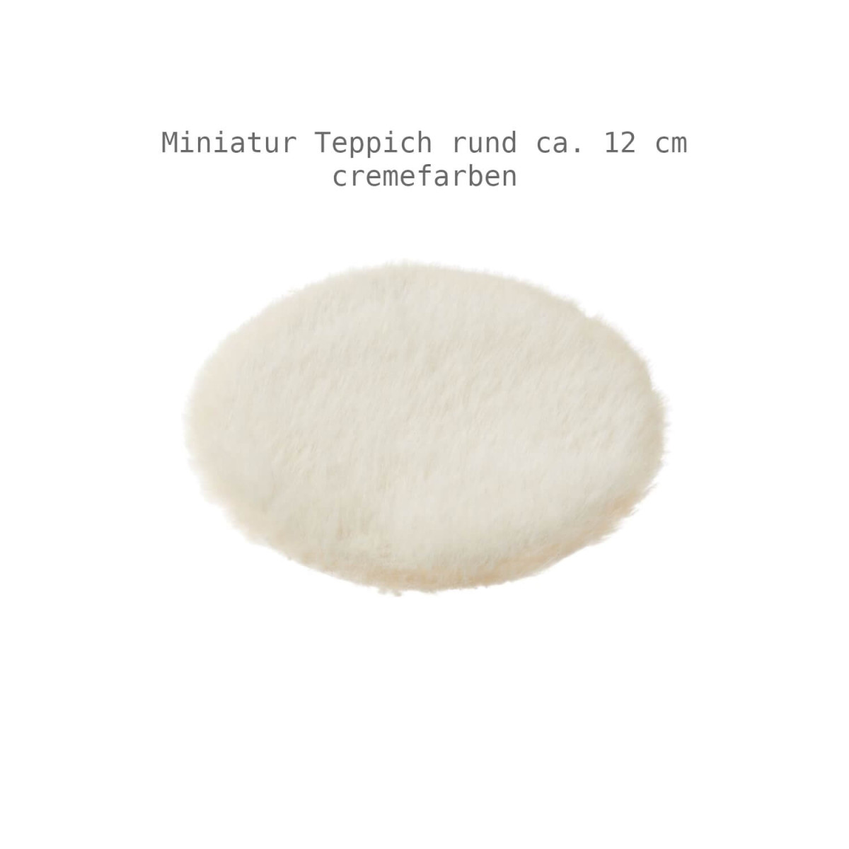 Miniatur-Teppich rund Ø 12 cm