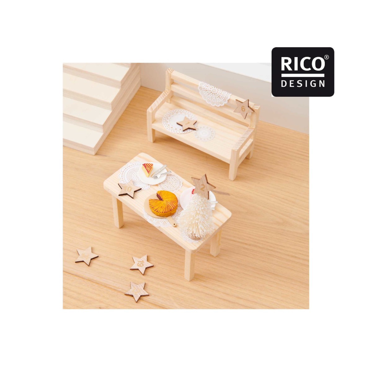 Dekorationsbeispiel Wichtelwelt von Rico Design
