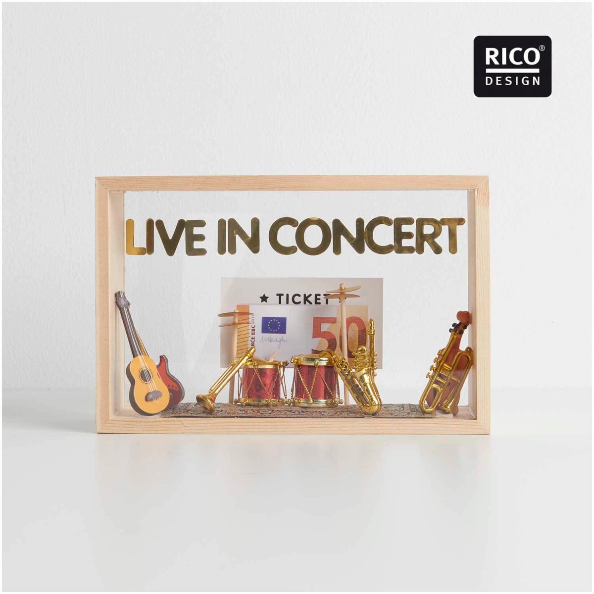 Anwendungsbeispiel Rico Design Miniatur Geige