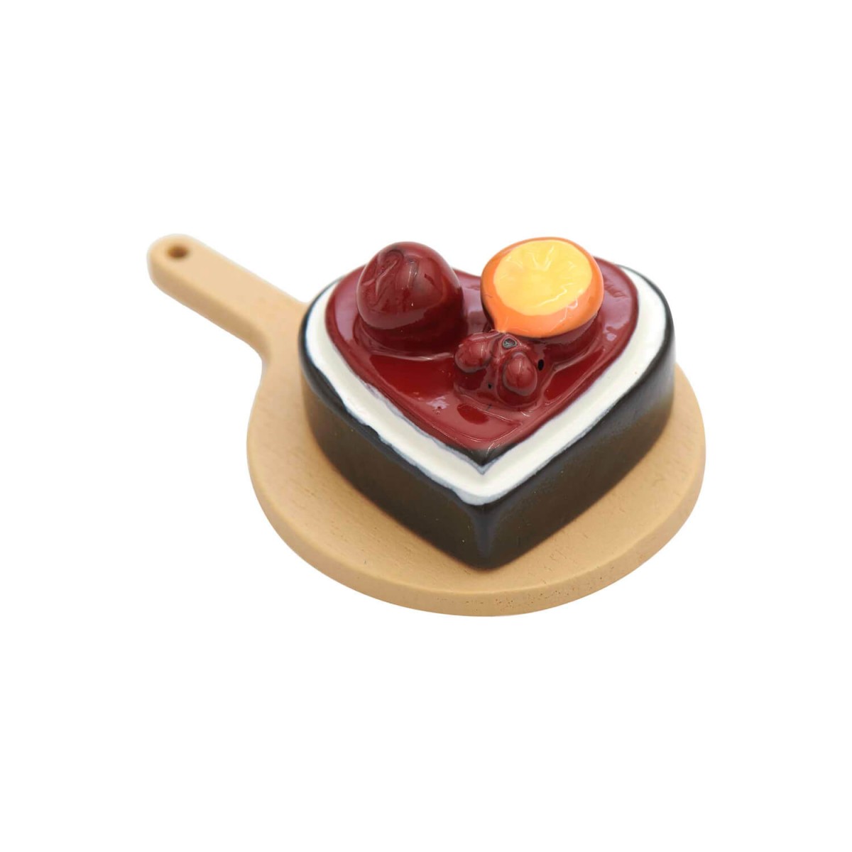 Miniatur Kuchen Herzform 2-teilig